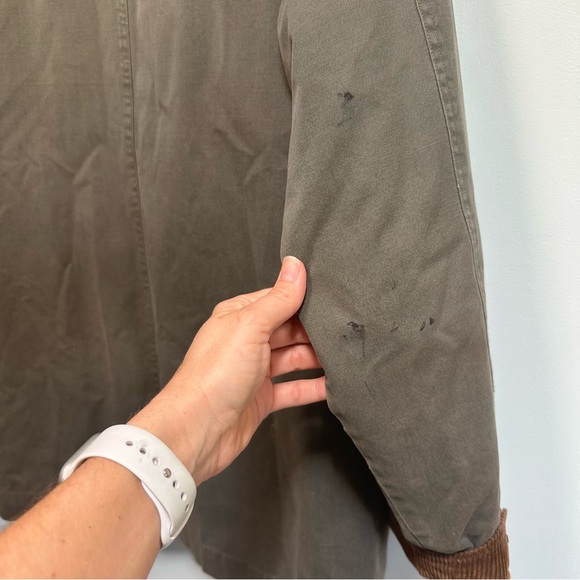 Vintage Chore Coat Classic Barn Jacket Quilt Lined Corduroy Collar, size Medium - Picture 12 of 12